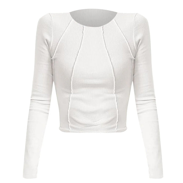 Charlotte - Elegant Långärmad Topp