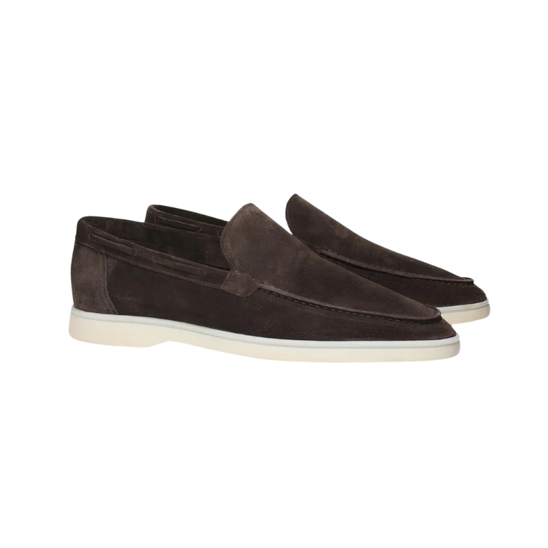 Elmar - Klassiska loafers i mocka för herr